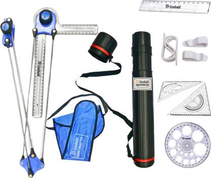 Book birds Engineering drawing instruments Mini drafter, sheet holder box, procircle Drafting Kit
