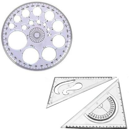 Book birds Pro circle, Set squares for engineering drawing / Architect drawing Drafting Kit