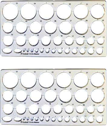 DUSHALA Circle Master / Circle Template for Engineering drawing Drafting Kit