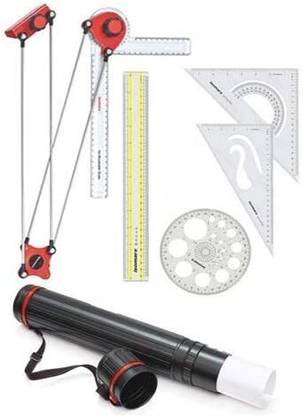 Decoartive Mini Drafter Engineering Combo of 5 Measuring Sets Drafting-Arm-Vintage-Board Master-Drafting-Machine Drafting Machine