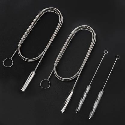 atrmitra Drain Cleaning Brush Set | Pipe Cleaner with Hand Ring & Bonus Straw Brush Crystal Drain Opener