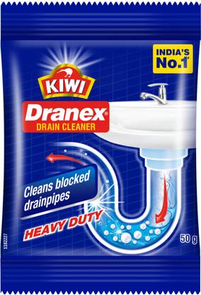 Kiwi Dranex Drain Cleaner, Removes Clogs & Blockages in Just 30 Minutes Powder Drain Opener