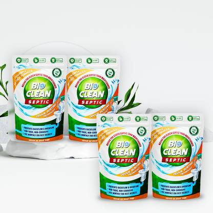 Bioclean Tank Cleaner and Odor Remover, Natural and Effective Bacteria Powder Powder Drain Opener