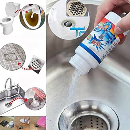 AMCUBETECH Drain Cleaner & Clog, Automatic Toilet Blockage Cleaner Powder Drain Opener