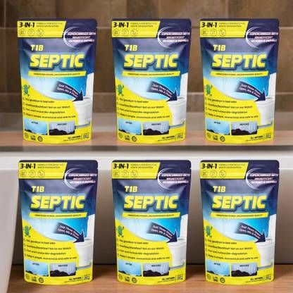T1B Septic Tank Cleaner Super Saver Pack Powder Drain Opener