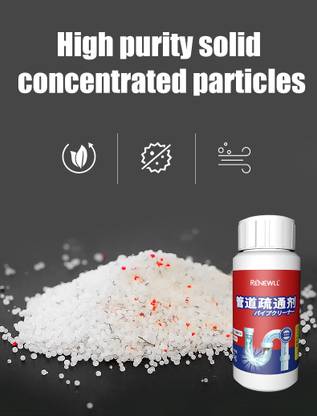 NEPROENT Pipe Dredging Agent Pipe Block Remover Instant Crystal Drain Opener