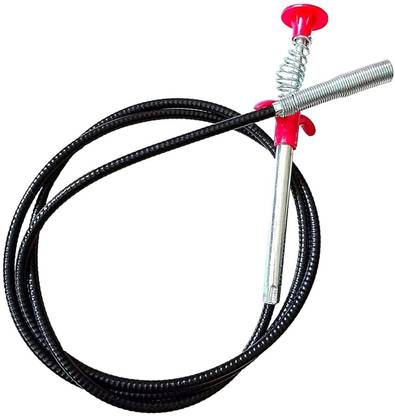 QUANTCOMM Drain Wire Cleaning Spring Stick, Hair Catching Pipe Cleaning Claw 160 cm Crystal Drain Opener
