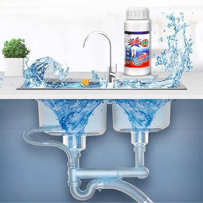 Ashmakam Toilet Declogger – Instant Pipe Block Remover & Drain Cleaner Powder Powder Drain Opener