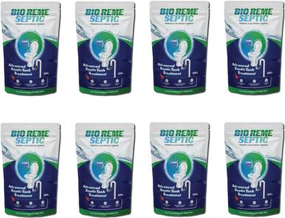 Bio Reme Septic Tank Cleaner I Reduces Sludge Build-up I Odour Removing Bacteria Powder Drain Opener