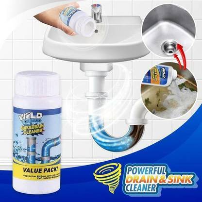 sunrise Creation Sink-Drain Blockage Cleaner Sink Cleaner Powder, Drain Cleaner ,Toilet Cleaner Powder Drain Opener