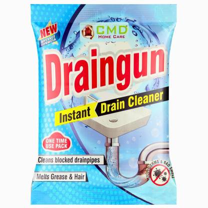CMD Draingun instant DrainCleaner &Drainage Block Remover,Washbasin,Pipe,SinkCleaner Powder Drain Opener