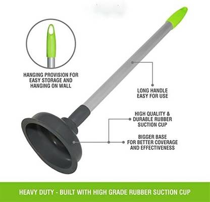 h&d craft Toilet Blockage Remover Suction Device Wash Basin Unblocker Sink Plunger(1 PCS) Toilet Plunger