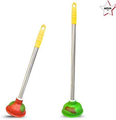 Nova Safai Heavy Duty Drain Cleaner Plunger| Toilet, Sink, drains unclog easily Multi-purpose Plunger
