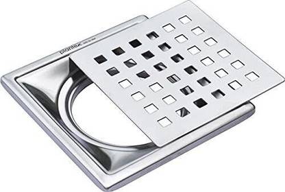 Plantex Floor Stainless Steel Push Down Strainer