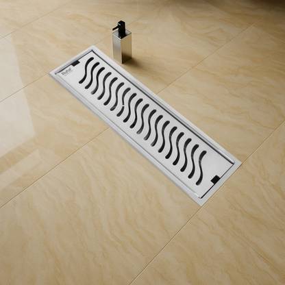 RUHE Floor Stainless Steel Push Down Strainer