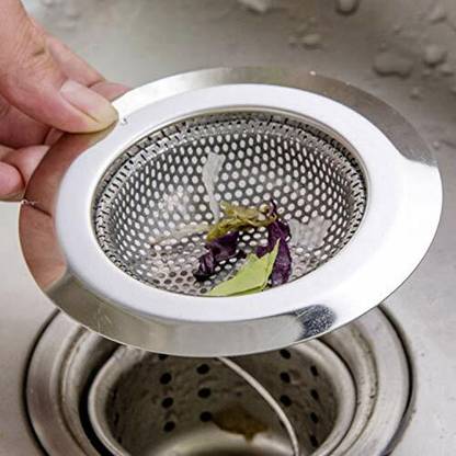 MobFest Kitchen Sink Stainless Steel Pop-Up Strainer