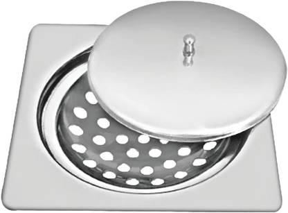 Sanjay Chilly Floor Stainless Steel Push Down Strainer