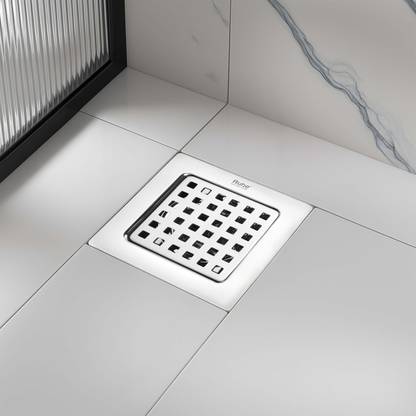 RUHE Floor Stainless Steel Push Down Strainer