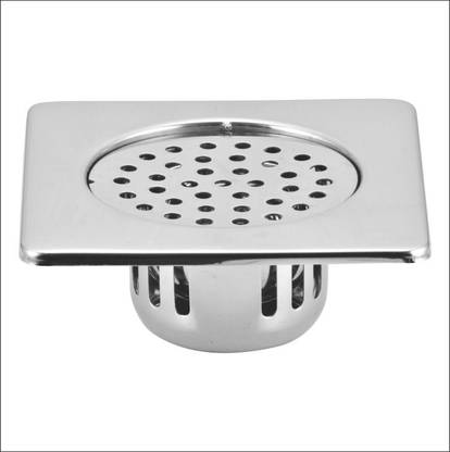 KAMAL Floor Stainless Steel Push Down Strainer