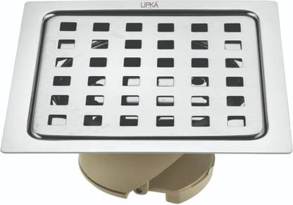 Lipka Floor Stainless Steel Push Down Strainer