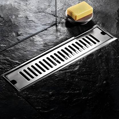 Spazio Floor Stainless Steel Push Down Strainer