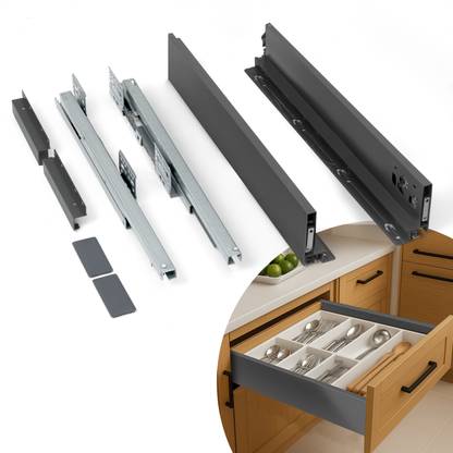 Plantex Side Mount Full Extension Drawer Slide