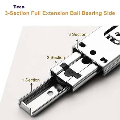teco Side Mount Full Extension Drawer Slide