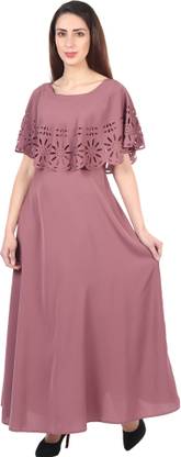 Women A-line Pink Dress
