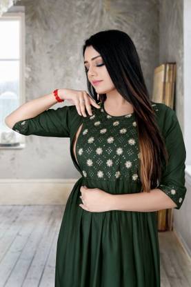 Women Fit and Flare Multicolor Dress