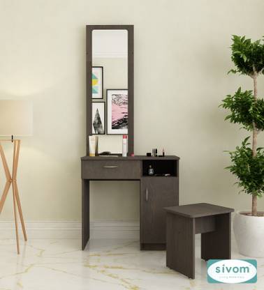 SIVOM Austin Dressing Table with Stool Engineered Wood Dressing Table