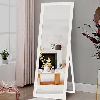 kaevion 5 Feet Full Length Half Stand Mirror | Full Body Floor Standing Cheval Mirror Glass Dressing Table