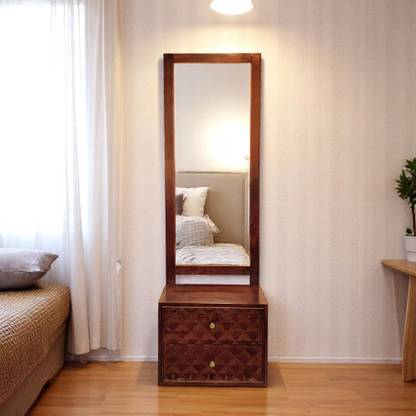 THE ATTIC Diamond Honey Solid Wood Dressing Table