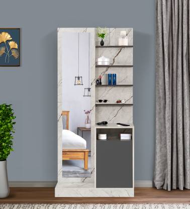 Trevi Angel (Vanity storage and full size Dressing Mirror) Engineered Wood Dressing Table
