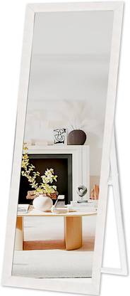kaevion Full Length 63" 21" Standing Vertical Frame HD Rectangle Tall Big Floor Mirror Glass Dressing Table