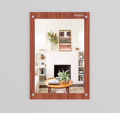 ERAWUD Vanity Table Mirror for Bedroom Living Room Home Wall Hanging mirror Engineered Wood Dressing Table