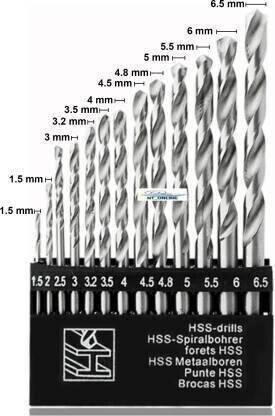 Kshivi High Speed Steel Drilling Bit For Wood, Metal, Plastic Drill Bit Set