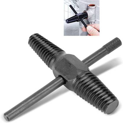 Kiesh Pipe Broken Screw Extractor, 1/2" + 3/4" Double Head Stud and Screw Bolt Extractor Damaged Screw Remover PE019 Rotary Tool
