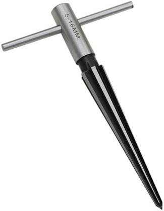 AASONS T Shape Drilling Tool for Wood Latches Guitar 5-16mm Hand Held Tapered Reamer T handle 6 flute