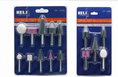 Digital Craft 5PCS Wool Felt Mounted Polishing Buffing Wheel set Ceramic grinding head Nail Drill Bits For Rotary Tools 10pc abrasive inl stone set tool