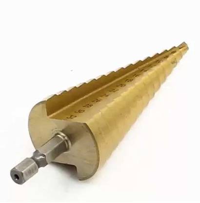 kts12 HSS Step Drill Bits 4mm-32mm Straight flute Power Tools Triangular handle Wholesale Price 15 steps metal Drilling Titanium HSS Step Drill Bits