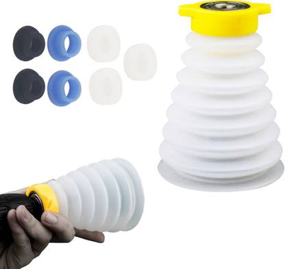 SERPLEX Universal Drill Dust Catcher Dust Collector Chips Collector for Hole Saw Hole Saw Dust Bowl 16cm/6.2'' Flexible Drill Dust Collector Drill Bit Cover