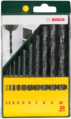 BOSCH 2607019442 METAL DRILL BIT SET HSS-R 10 PIECE
