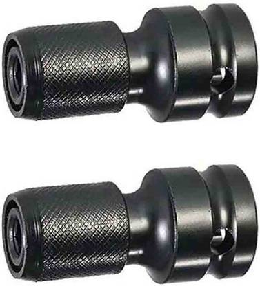 NITYA 1/2" Square Female to 1/4" Hex Female Socket Adapter for IMPACT WRENCH Hex Drill