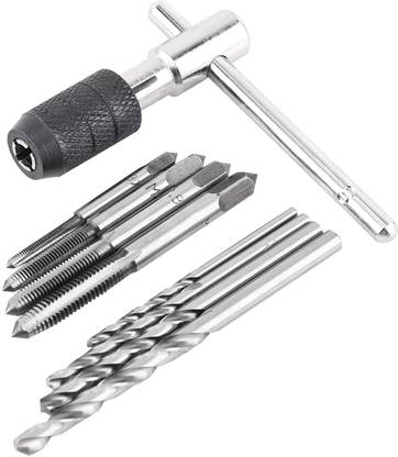 AS TOOL CENTER Threading Tool, Threading Tapping Screw Tap, 9PCS/Set Hand Tool Kit for Industry Tapping Tool