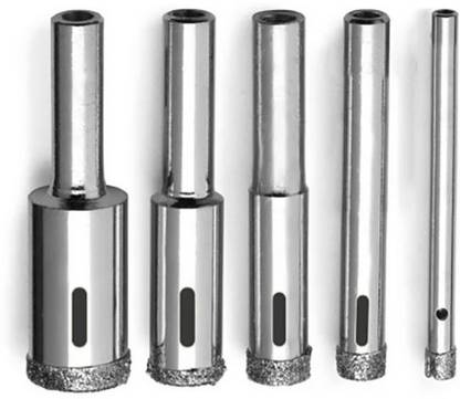 AS TOOL CENTER Glass Drill Bit Set, 5 pcs Diamond Drill Bits Hole Saw
