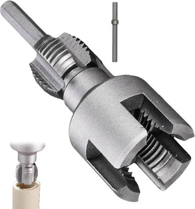 uptodateprouducts Pipe Thread Cutting Tool Integrated Internal and External,Pipe Threading Tool Pvc Pipe Threader for 1/2''Dies, Electric Drill Compatible Threading