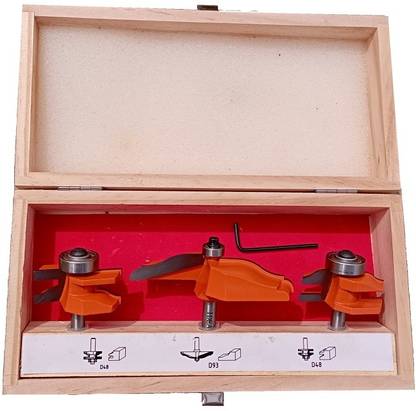 ALPHABET Counter Profile Raised Panel Cabinet Door Router Bit Rotary Bit Set 3 Pcs