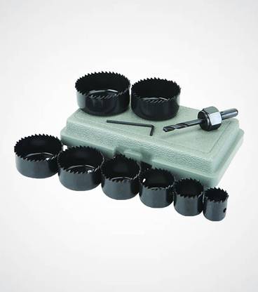 Kiesh Holesaw Cutter Set 11pcs Woodworking Hole Saw Drill Bit Kit 3/4" to 2 1/2" BHS60 Drilling Tool Wood Thin Alloy Metal Cutter Core Drill Bits Rotary Tool