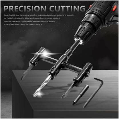 ATOZTOOLS Adjustable Hole Saw Circle Cutter Drill Bit Tool Saw Round Cutting for Wall Wood