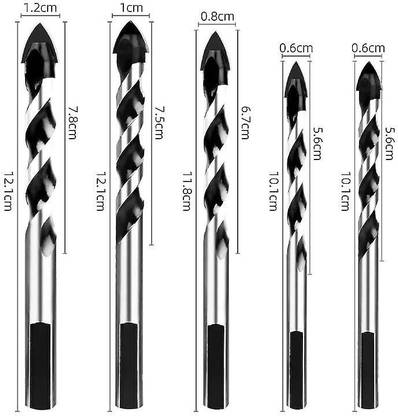 kts12 Tungsten Carbide Drill Bit, Set Of 5 Tungsten Carbide Diamond Drill Bits